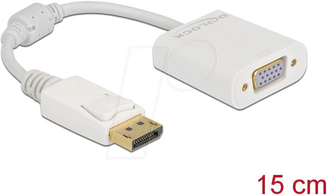 Delock Adapter DisplayPort St./ VGA Bu. ADP-DPM-VGAF 61007